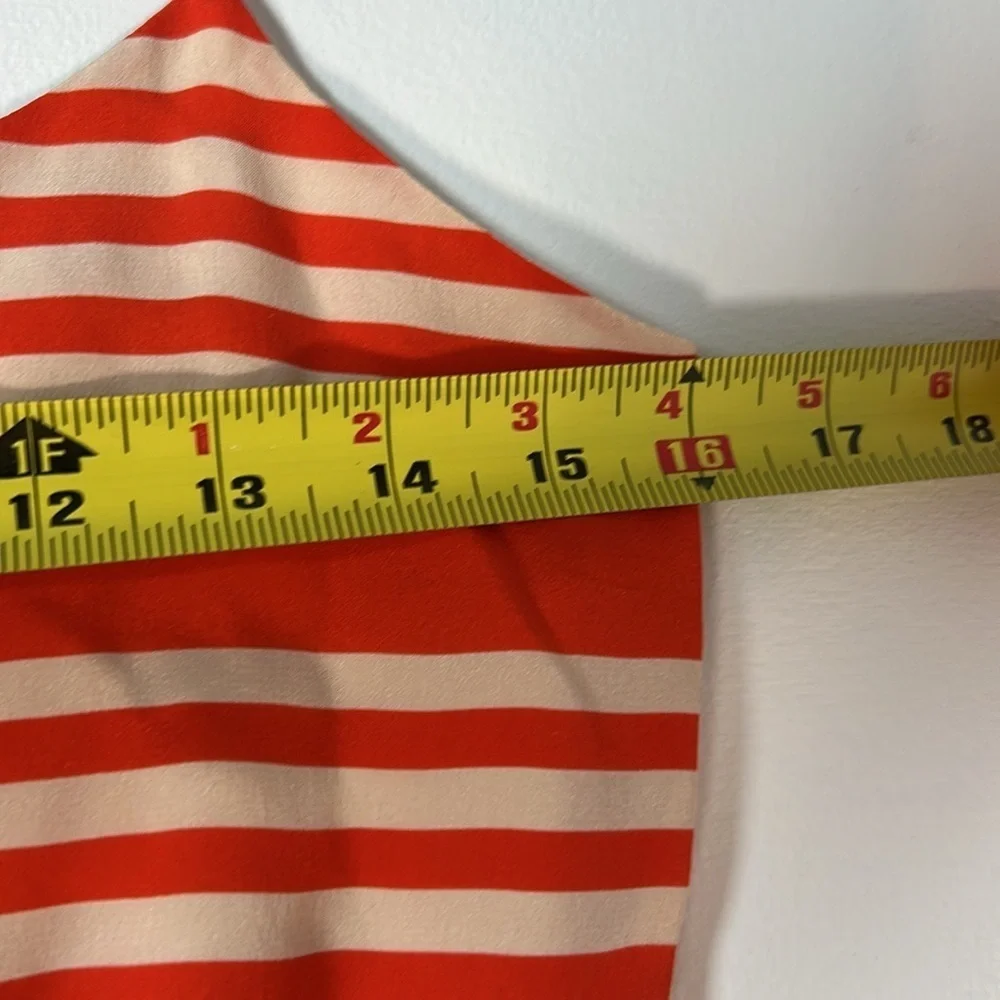 J. Crew Orange and White Stripe Mini Dress - 2